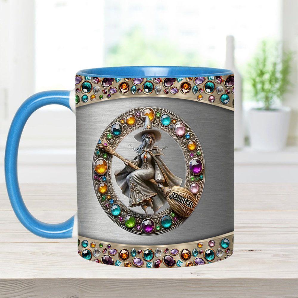 Beautiful Witch - Personalized Witch Accent Mug - Image 9