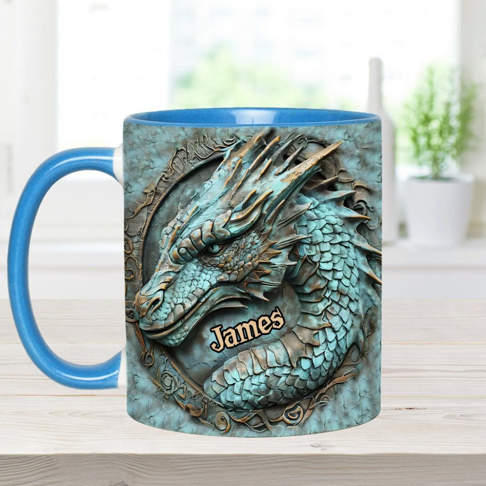 My Spirit Animal - Personalized Dragon Accent Mug - Image 9