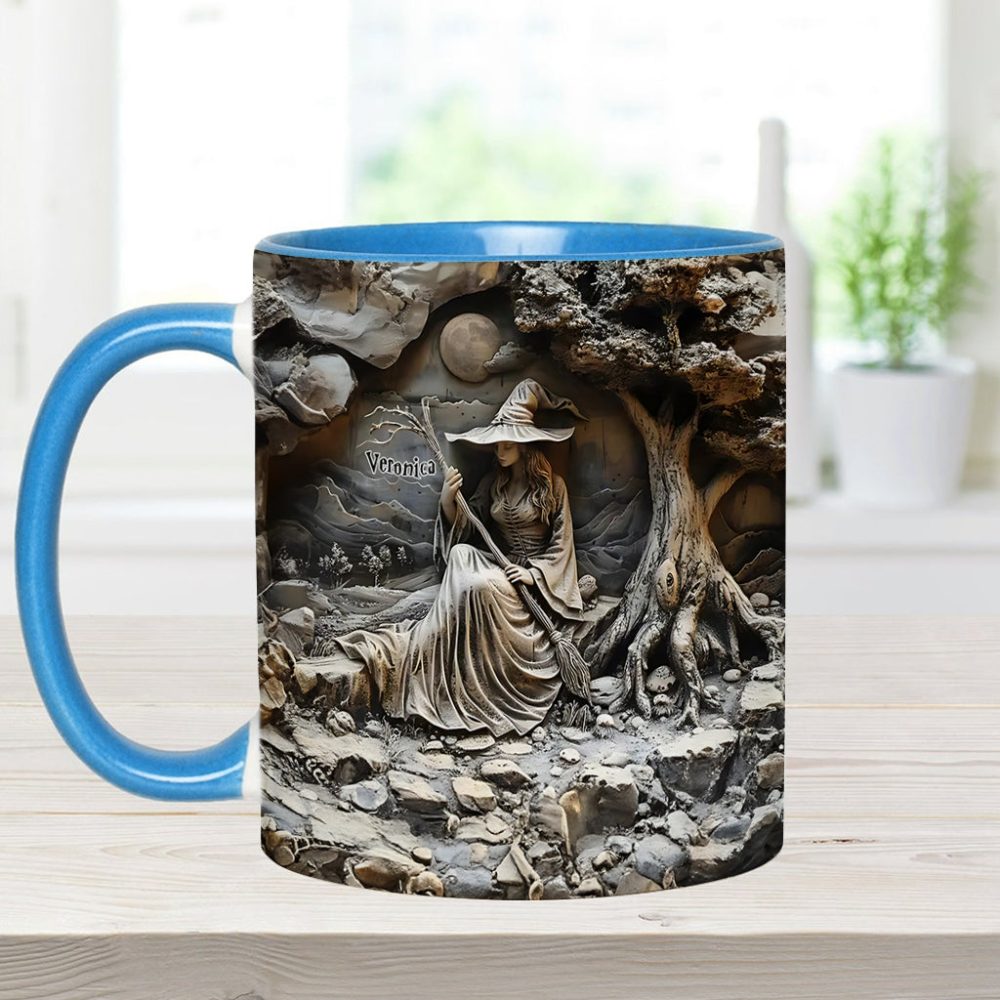 Beautiful Witch - Personalized Witch Accent Mug - Image 9