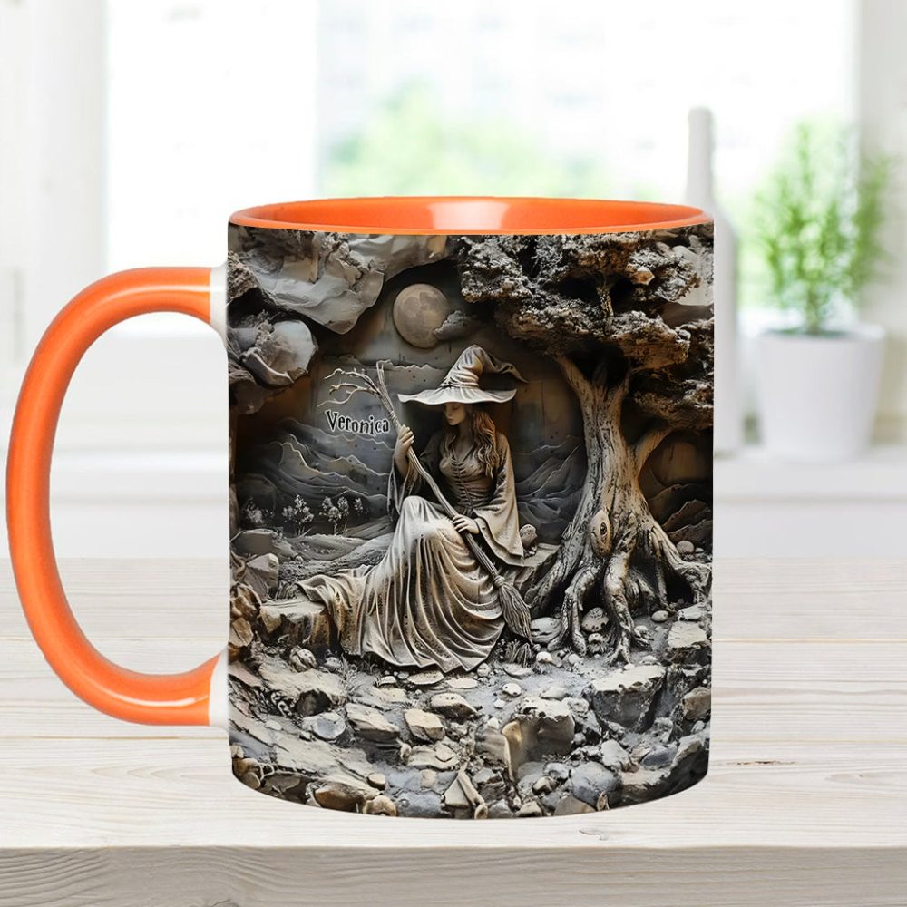 Beautiful Witch - Personalized Witch Accent Mug - Image 11
