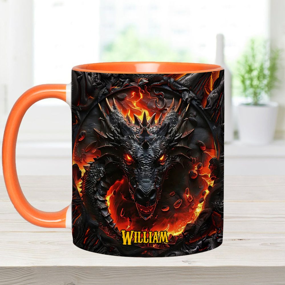 Red Fire Dragon - Personalized Dragon Accent Mug - Image 11