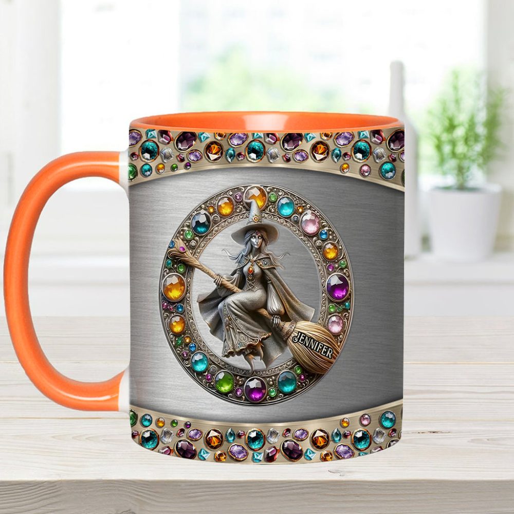 Beautiful Witch - Personalized Witch Accent Mug - Image 11