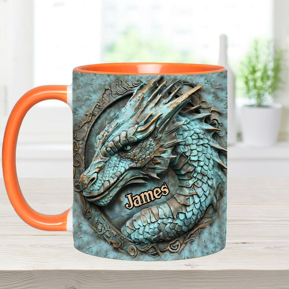 My Spirit Animal - Personalized Dragon Accent Mug - Image 11