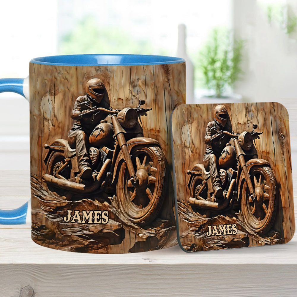 Biker - Personalized Biker Accent Mug - Image 7
