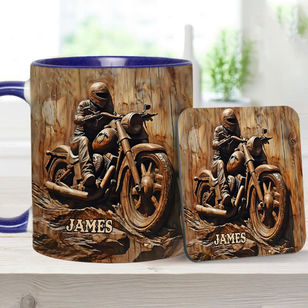 Biker - Personalized Biker Accent Mug - Image 8