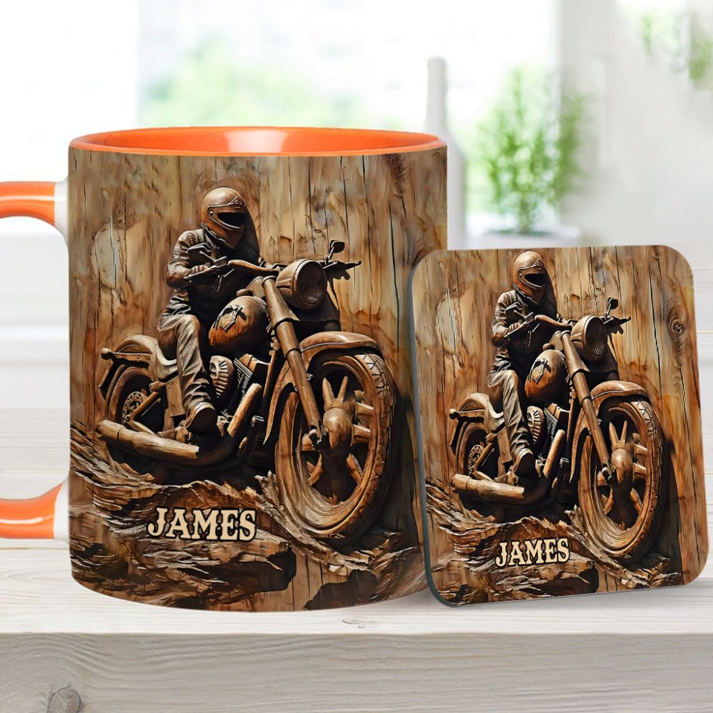 Biker - Personalized Biker Accent Mug - Image 9