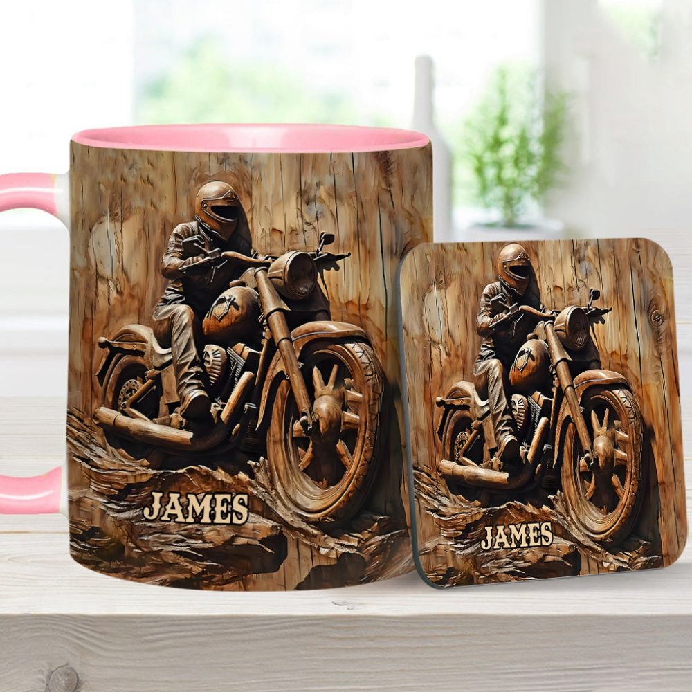 Biker - Personalized Biker Accent Mug - Image 10