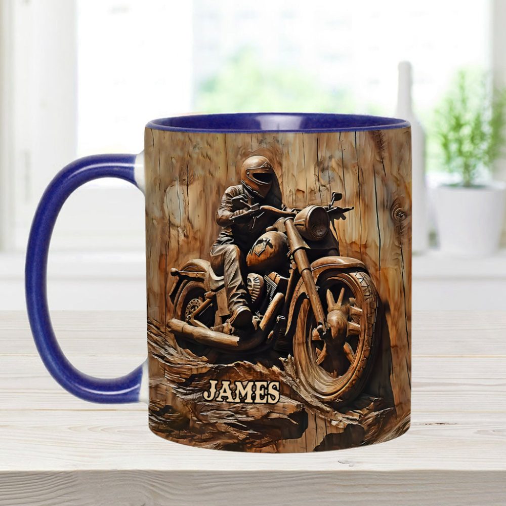 Biker - Personalized Biker Accent Mug - Image 11