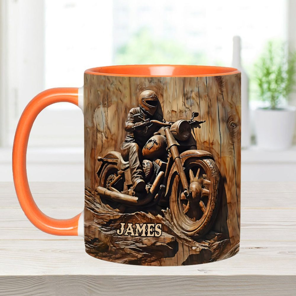 Biker - Personalized Biker Accent Mug - Image 13