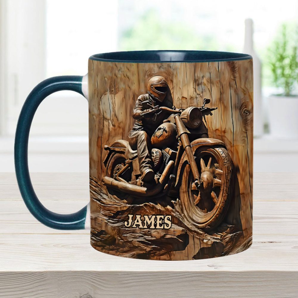 Biker - Personalized Biker Accent Mug - Image 16