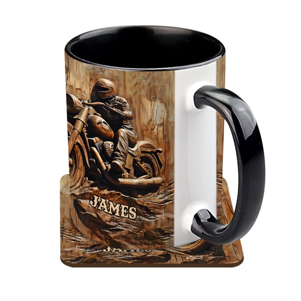Biker - Personalized Biker Accent Mug - Image 2