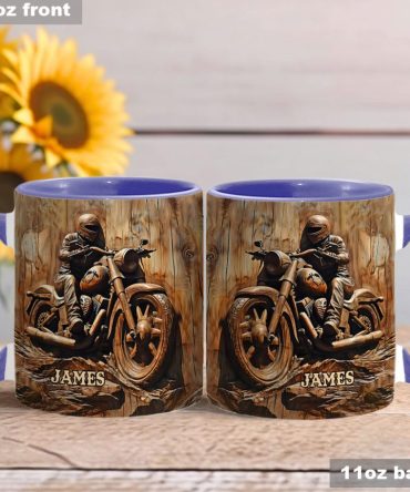 Biker - Personalized Biker Accent Mug