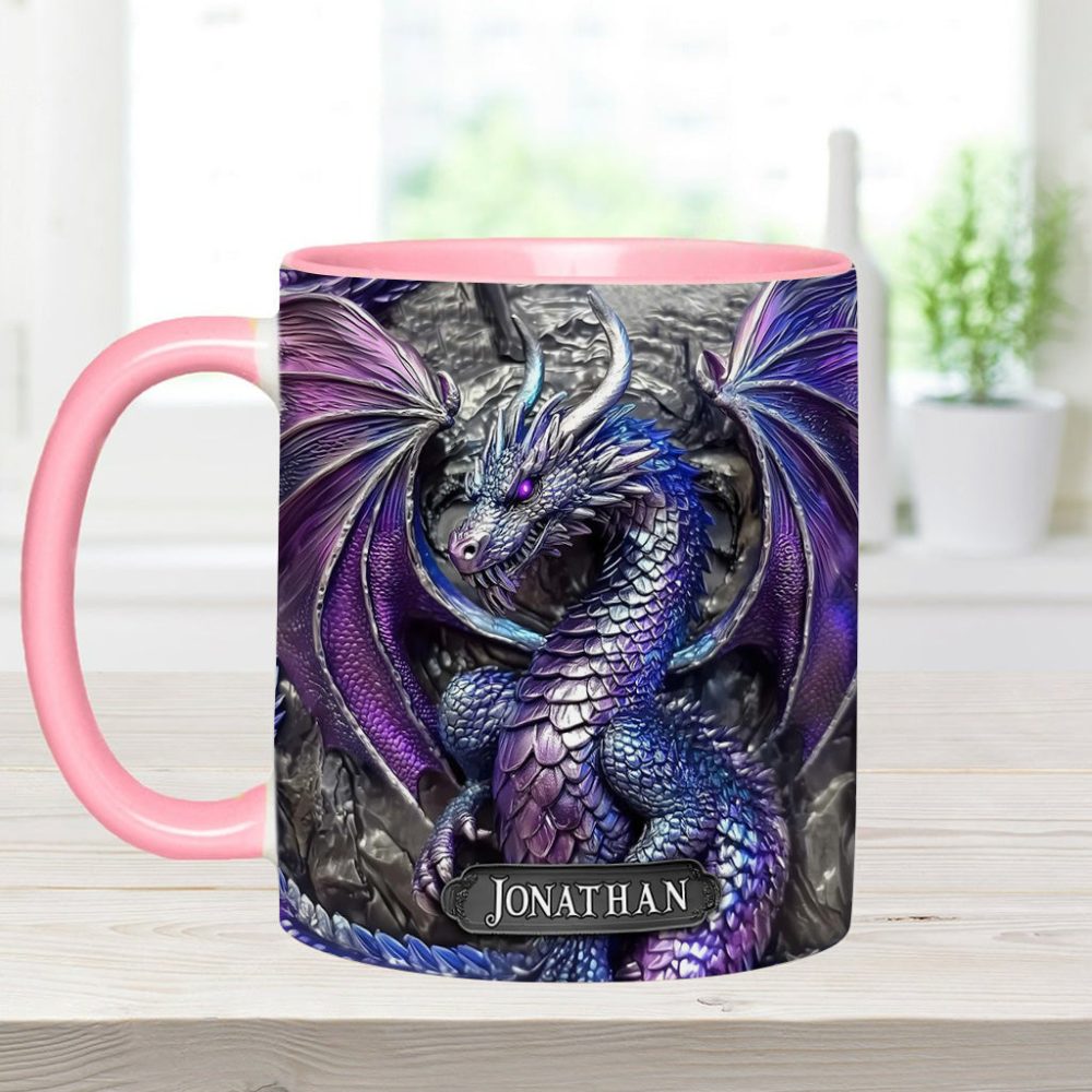Purple Dragon - Personalized Dragon Accent Mug - Image 12