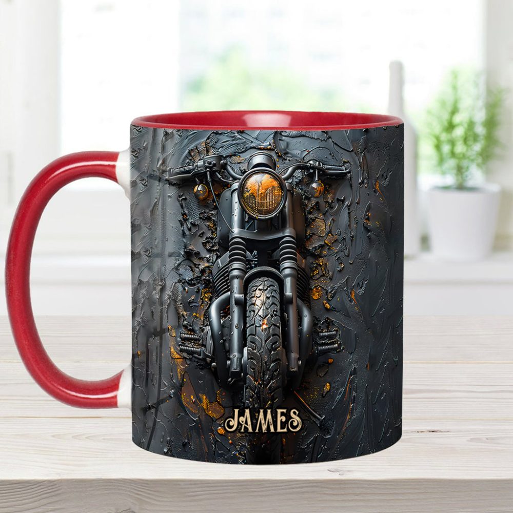 Never Underestimate An Old Man With A Motorcycle - Personalized Biker Accent Mug - Image 9