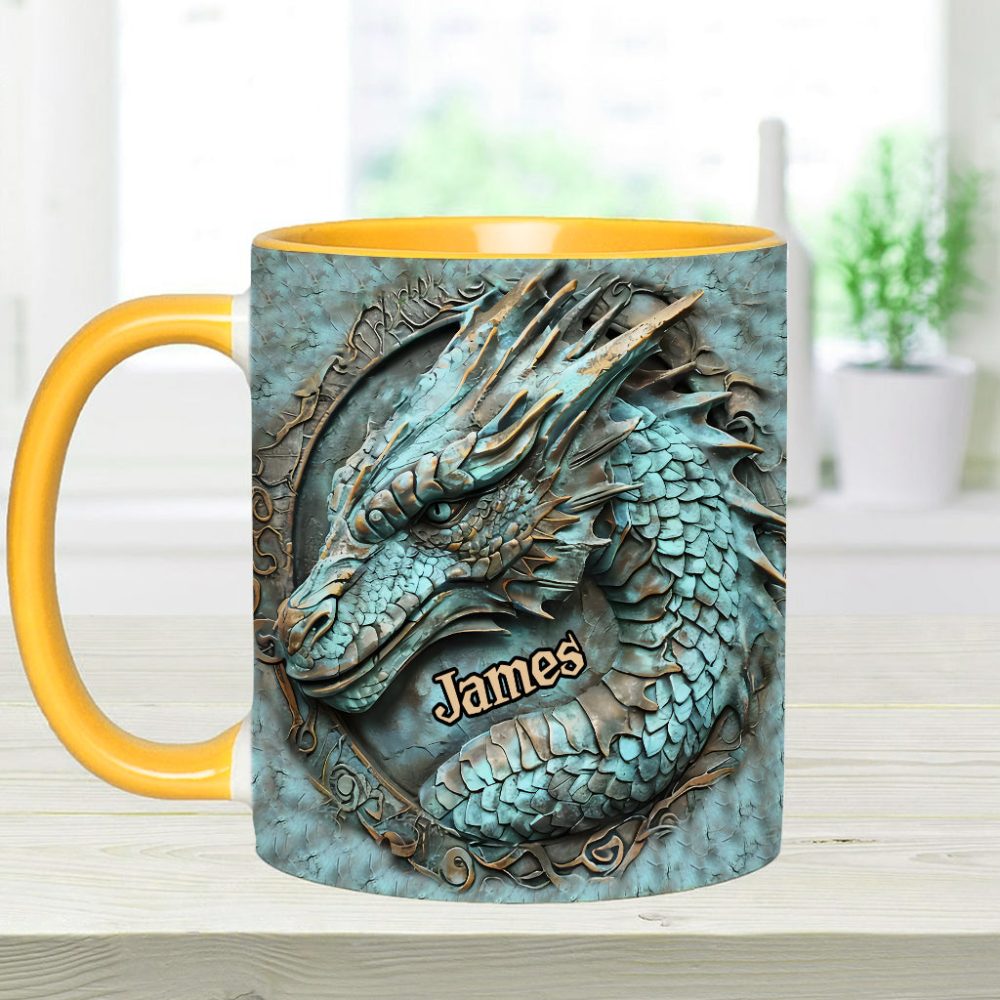 My Spirit Animal - Personalized Dragon Accent Mug - Image 13
