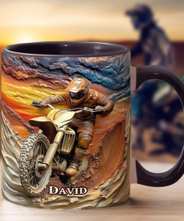 Born To Ride - Personalized Dirt Bike Accent Mug