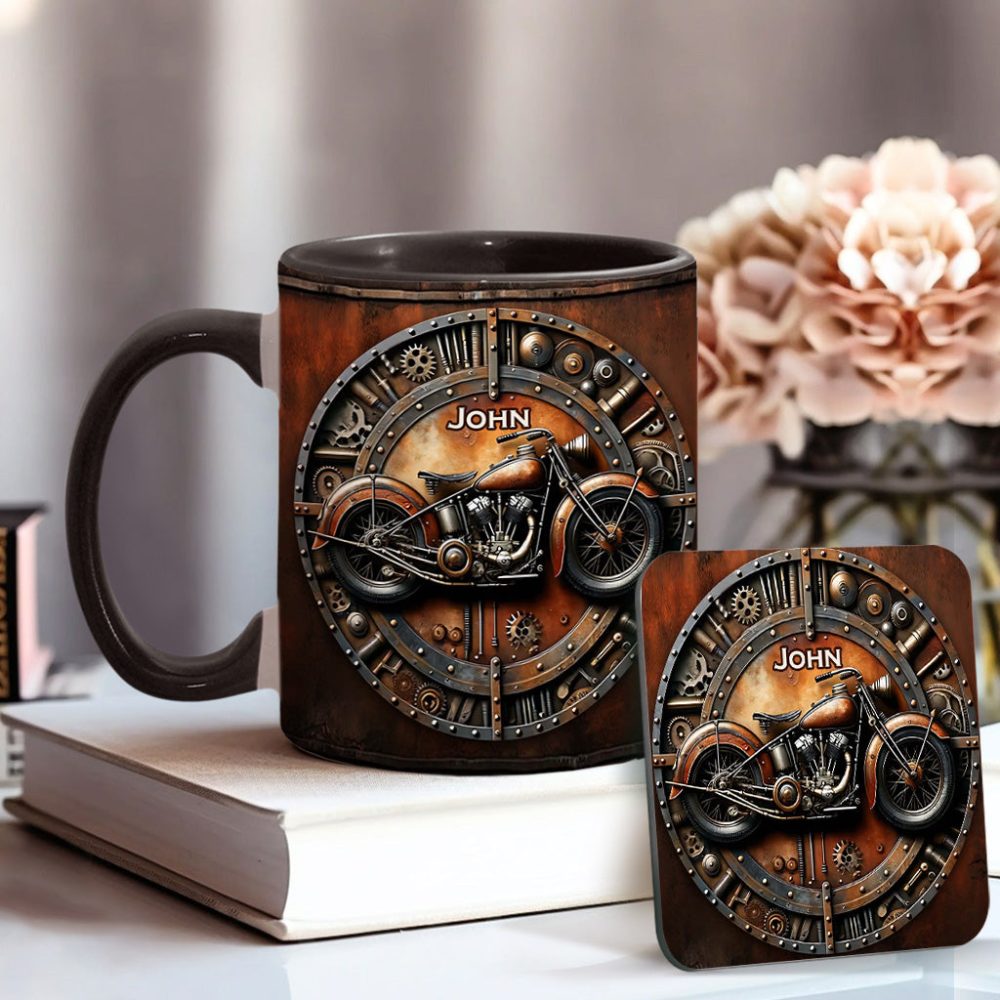 Awesome Bike - Personalized Biker Accent Mug - Image 2