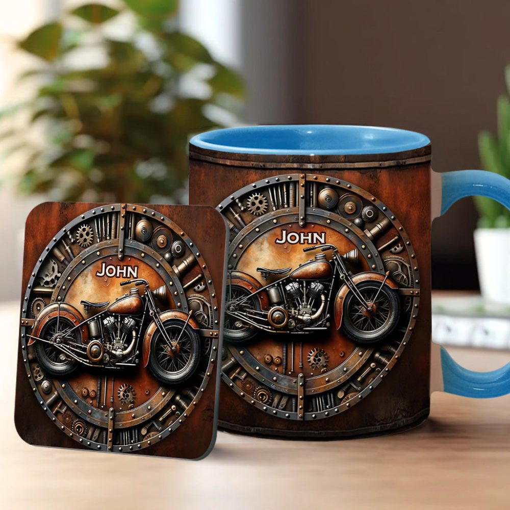 Awesome Bike - Personalized Biker Accent Mug - Image 3