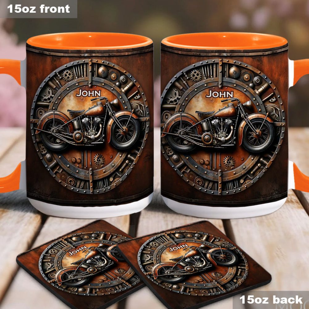 Awesome Bike - Personalized Biker Accent Mug - Image 4