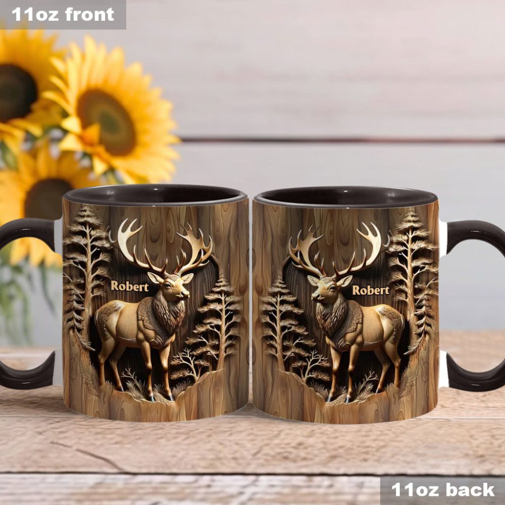 Love Hunting - Personalized Hunting Accent Mug - Image 3