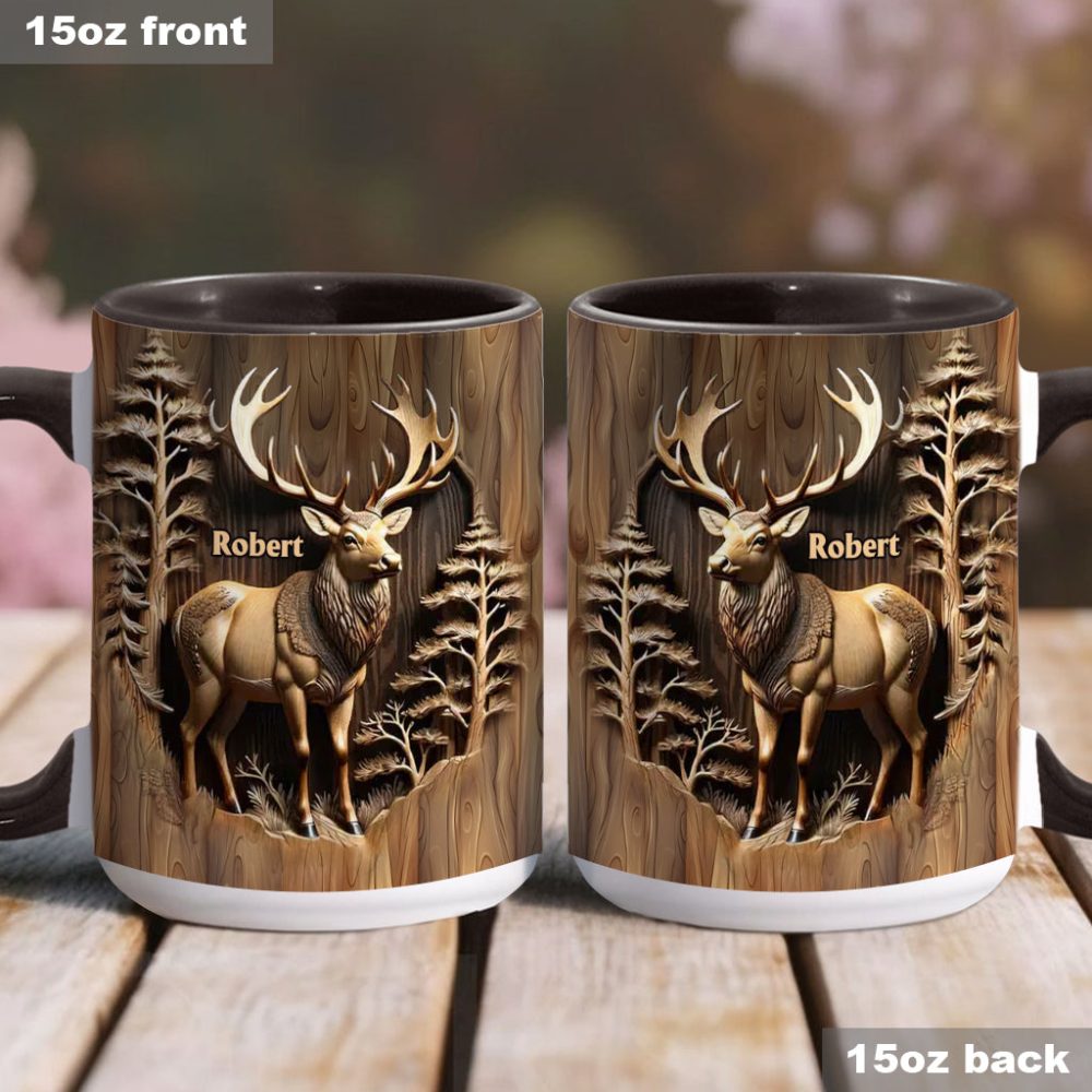 Love Hunting - Personalized Hunting Accent Mug - Image 4