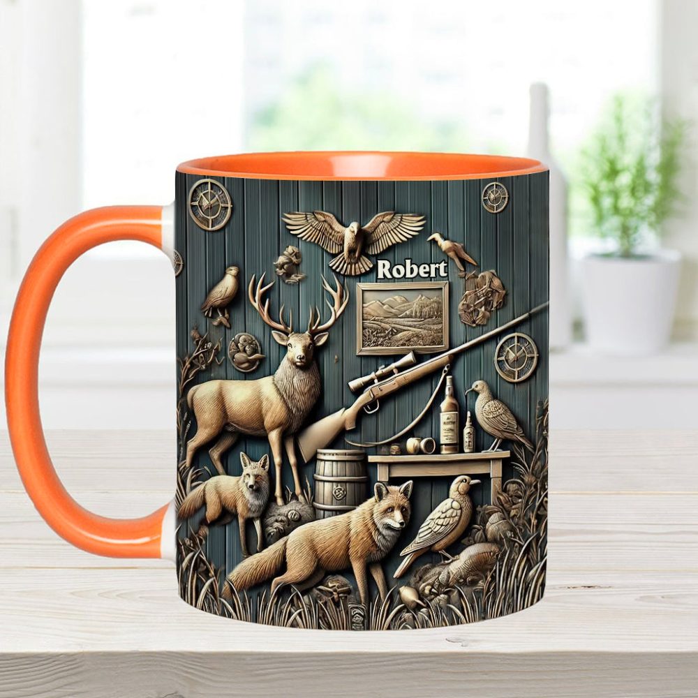 Best Hunter - Personalized Hunting Accent Mug - Image 4