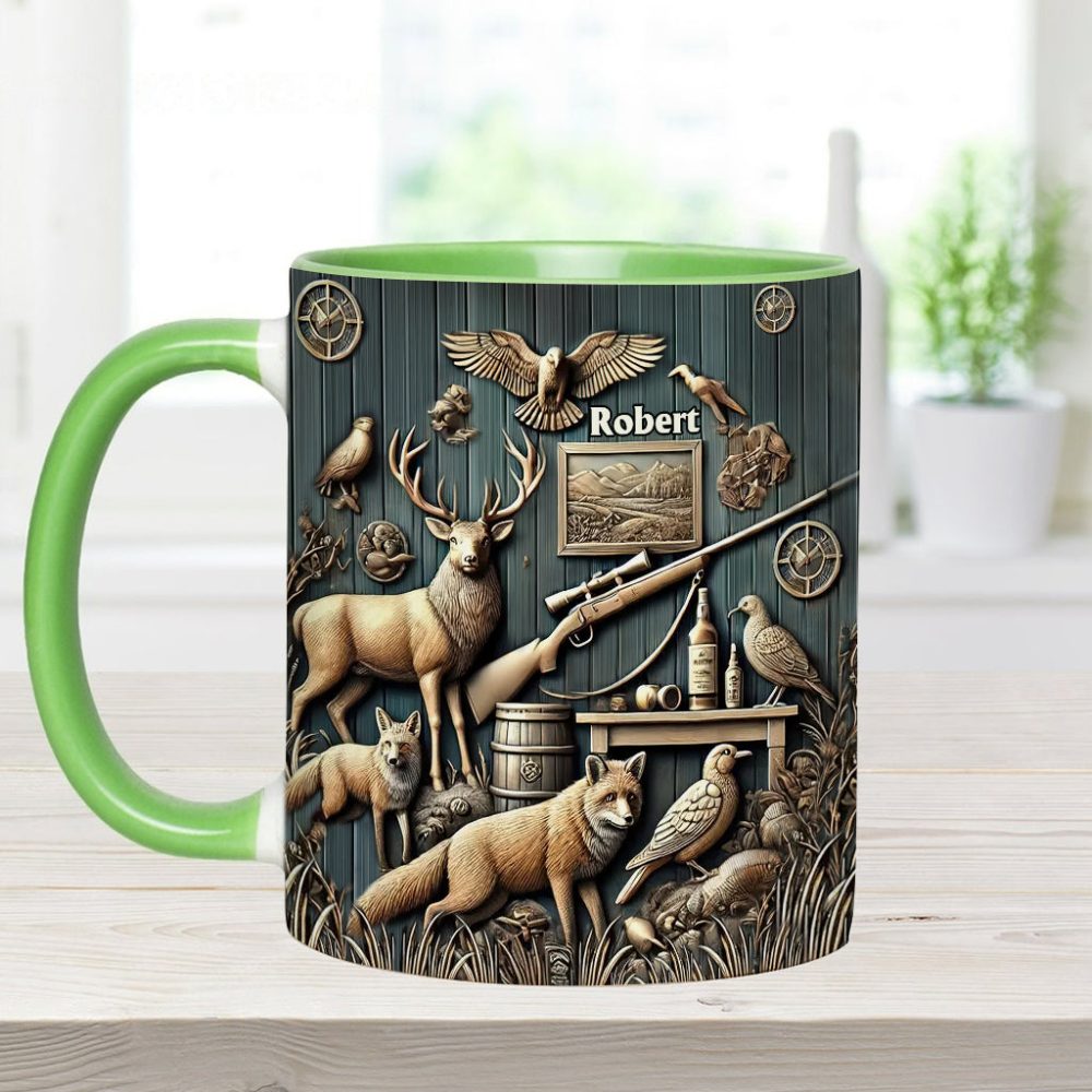 Best Hunter - Personalized Hunting Accent Mug - Image 2