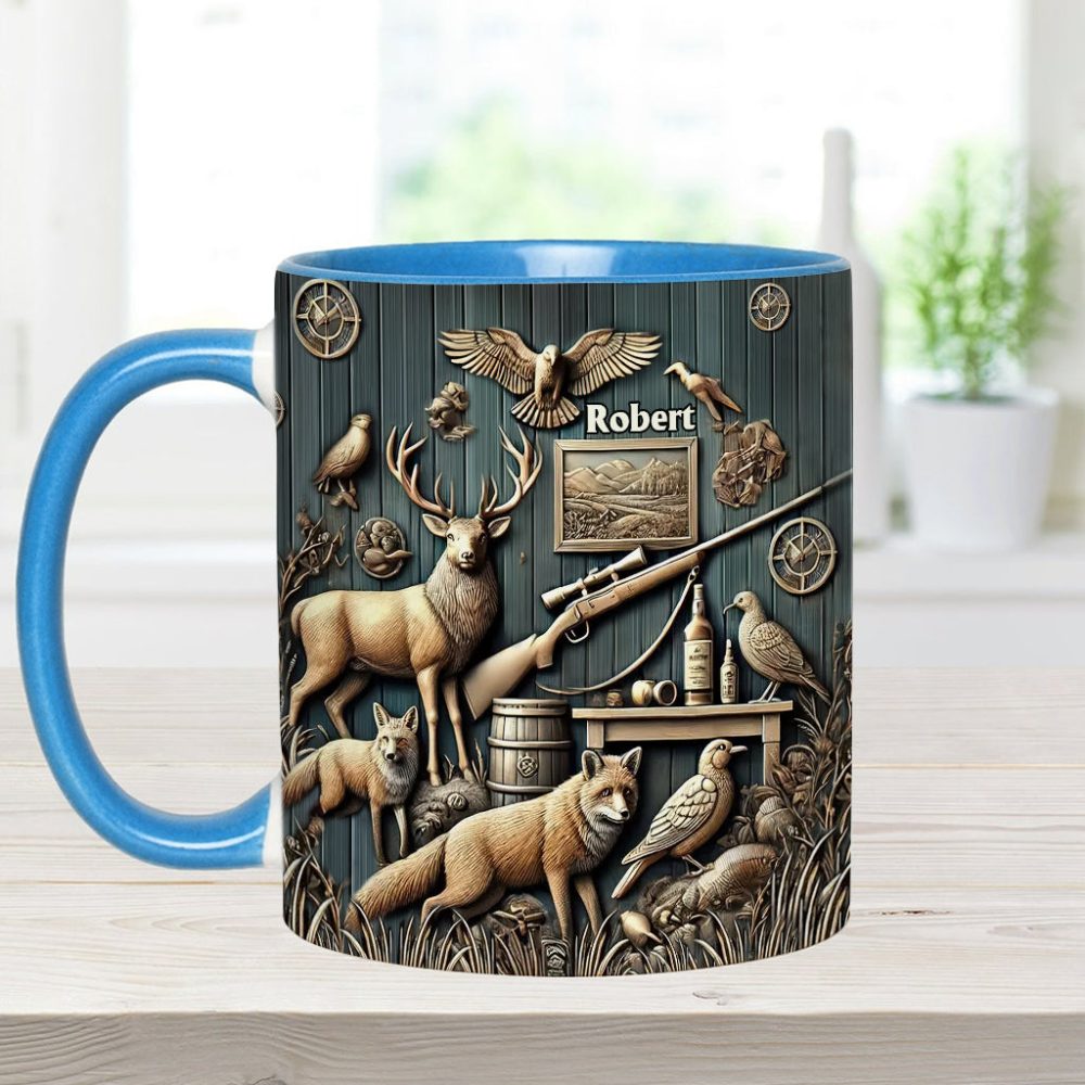 Best Hunter - Personalized Hunting Accent Mug - Image 3