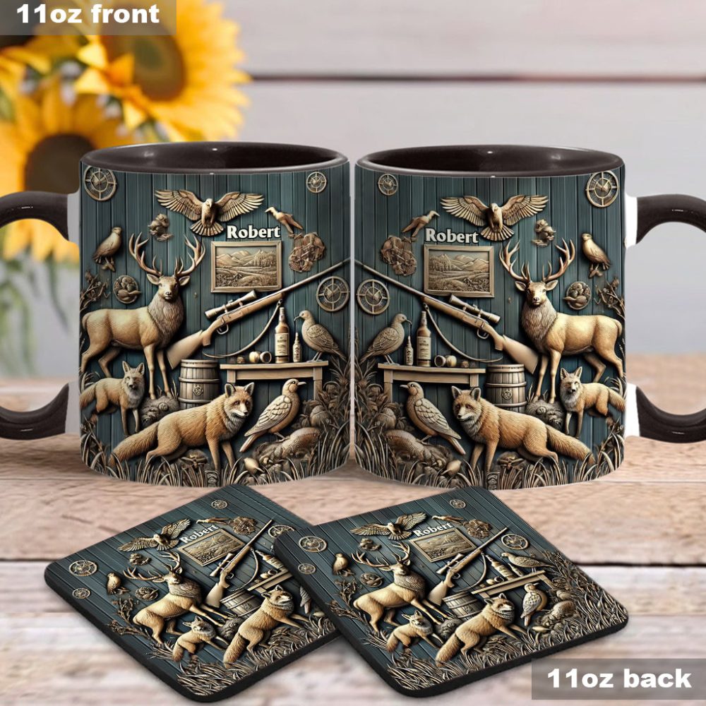 Best Hunter - Personalized Hunting Accent Mug - Image 12