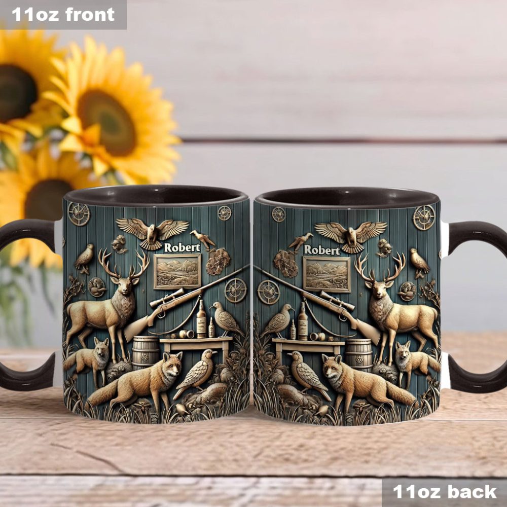Best Hunter - Personalized Hunting Accent Mug - Image 15