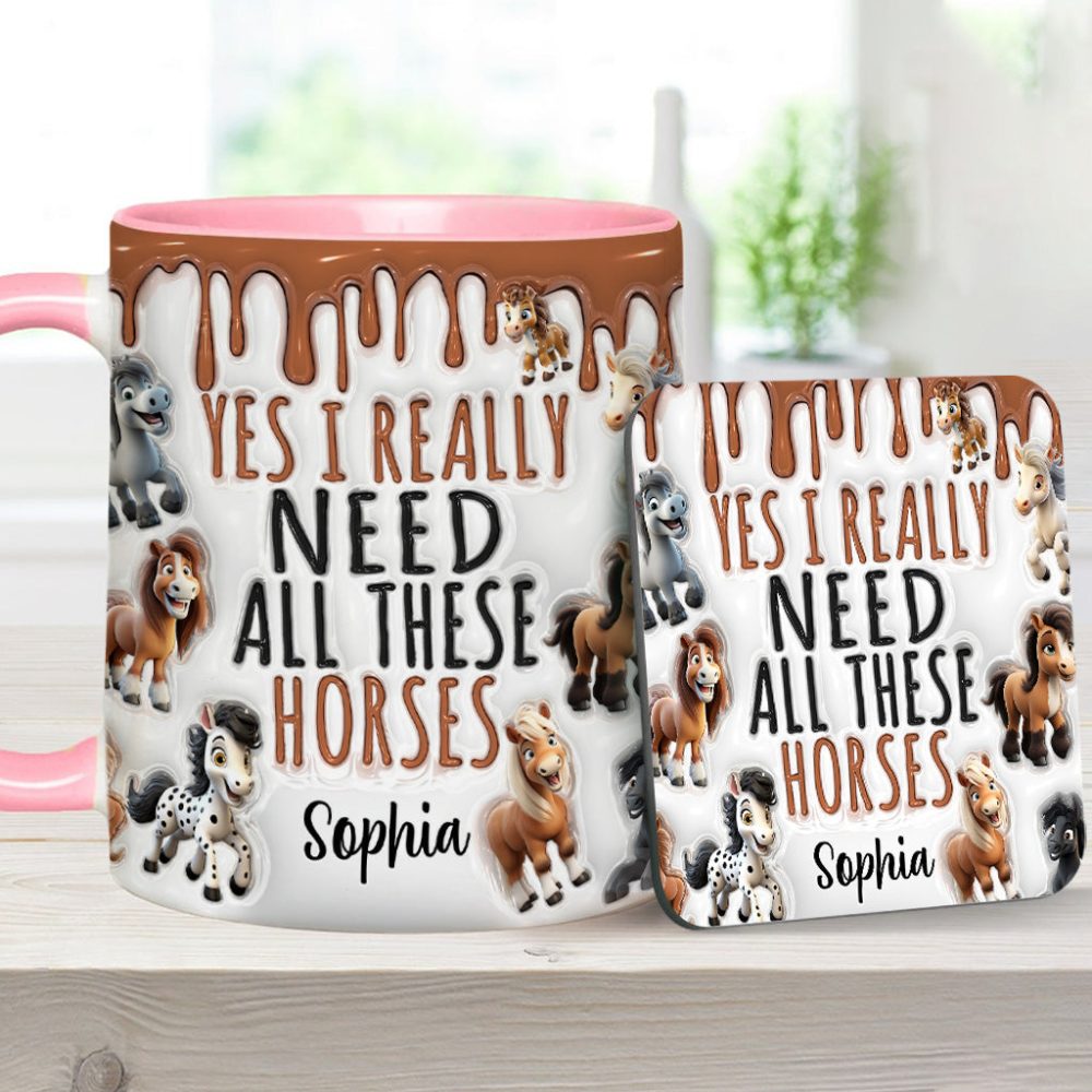 I Really Need All These Horse - Personalized Horse Accent Mug - Image 6