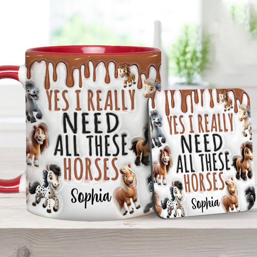 I Really Need All These Horse - Personalized Horse Accent Mug - Image 10
