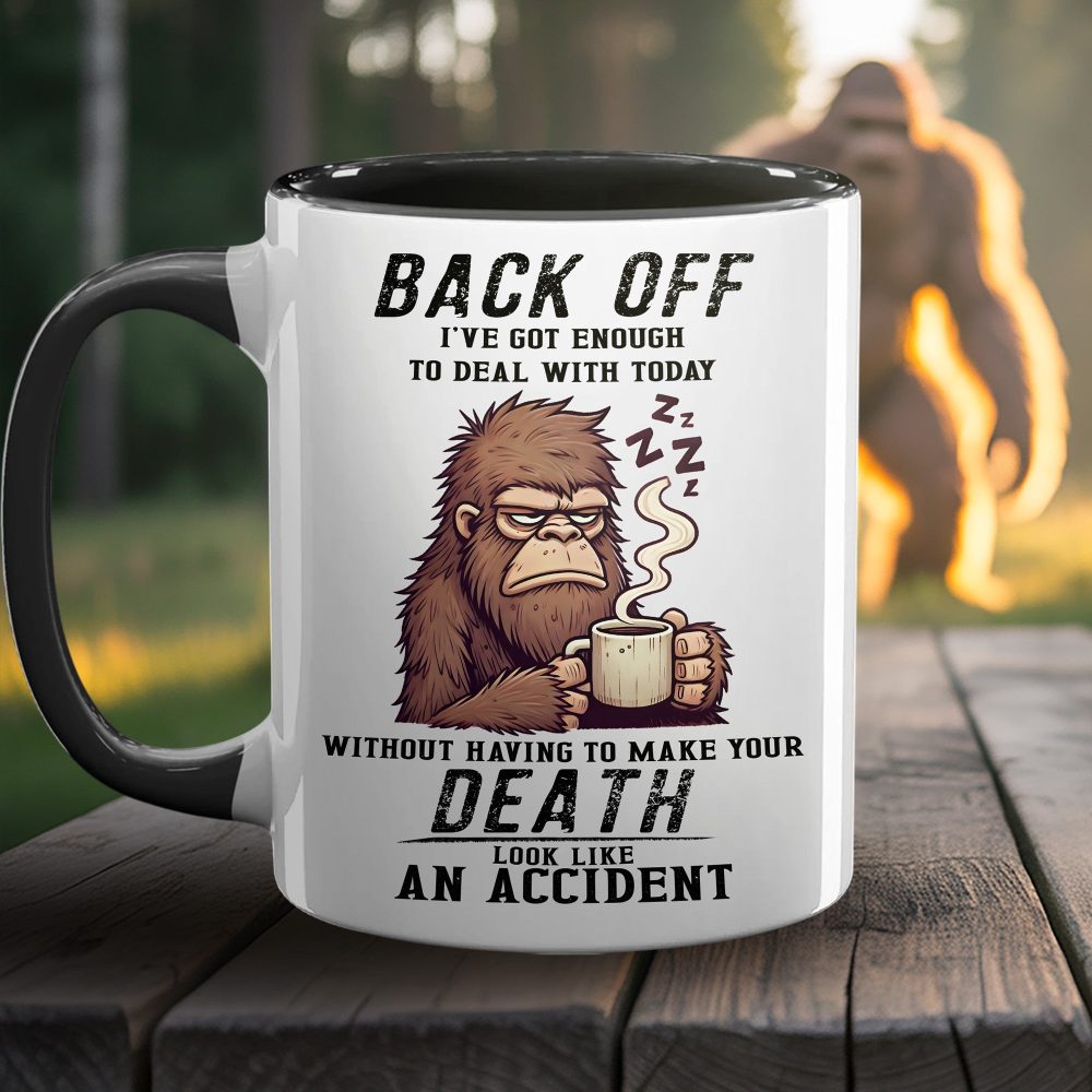 Funny Bigfoot Coffee Accent Mug - Image 4