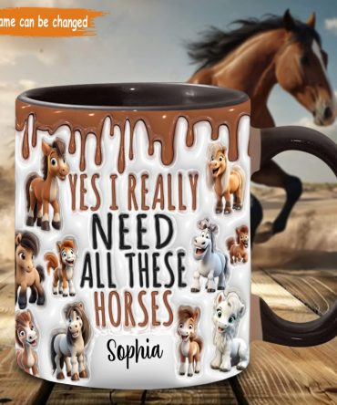 I Really Need All These Horse - Personalized Horse Accent Mug