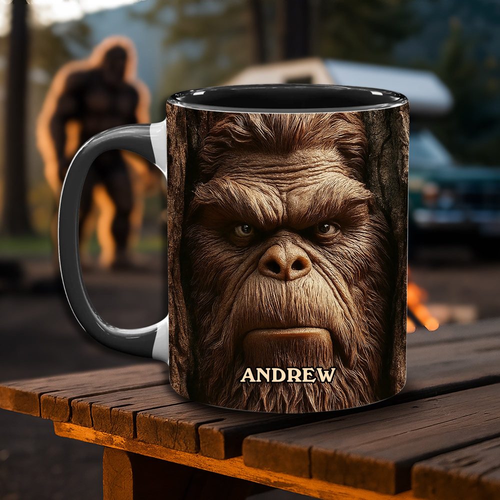 Wild Spirit – Personalized Funny Bigfoot Accent Mug - Image 2