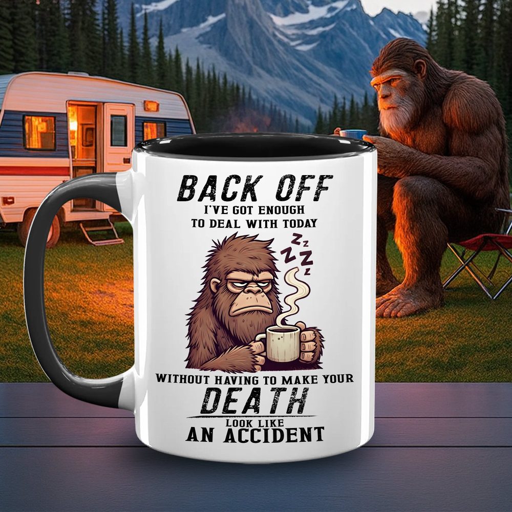 Funny Bigfoot Coffee Accent Mug - Image 2