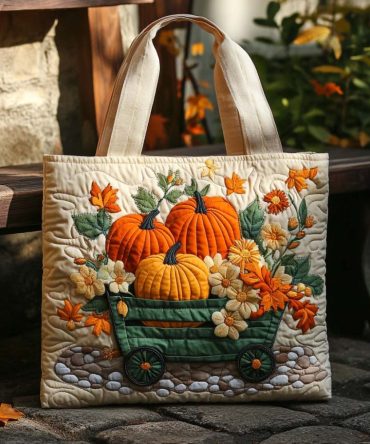 Amber Cart Quilted Tote Bag