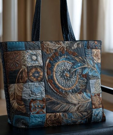 Aurora Web Quilted Tote Bag
