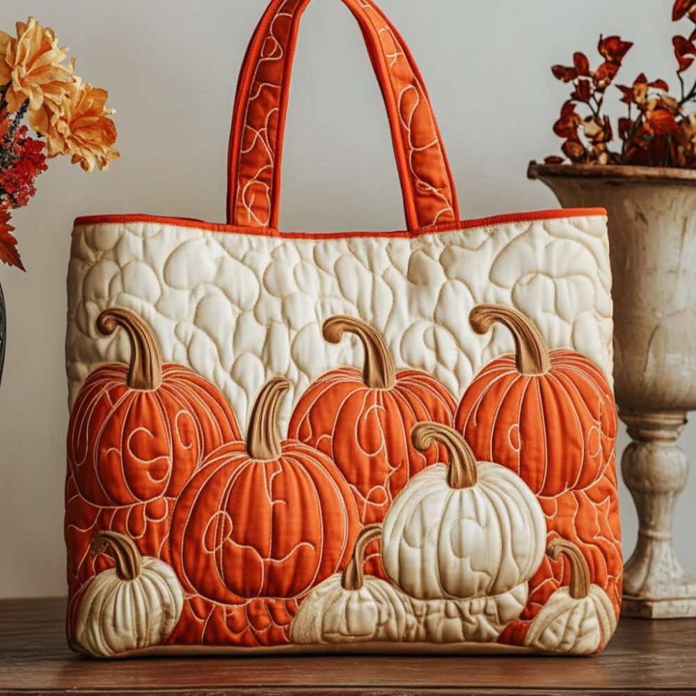 Autumn Bliss Quilted Tote Bag