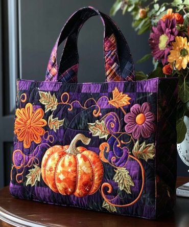 Autumn Echo Quilted Tote Bag