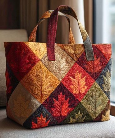 Autumn Bliss Quilted Tote Bag