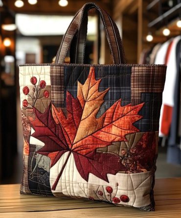 Autumn Glow Quilted Tote Bag