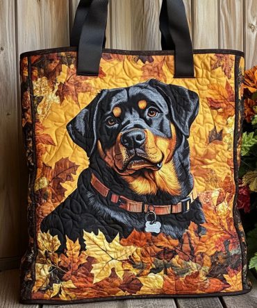 Autumn Guardian Quilted Tote Bag