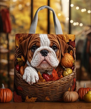 Autumn Snorts Quilted Tote Bag