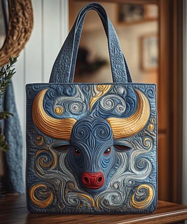 Azure Horn Titan Quilted Tote Bag