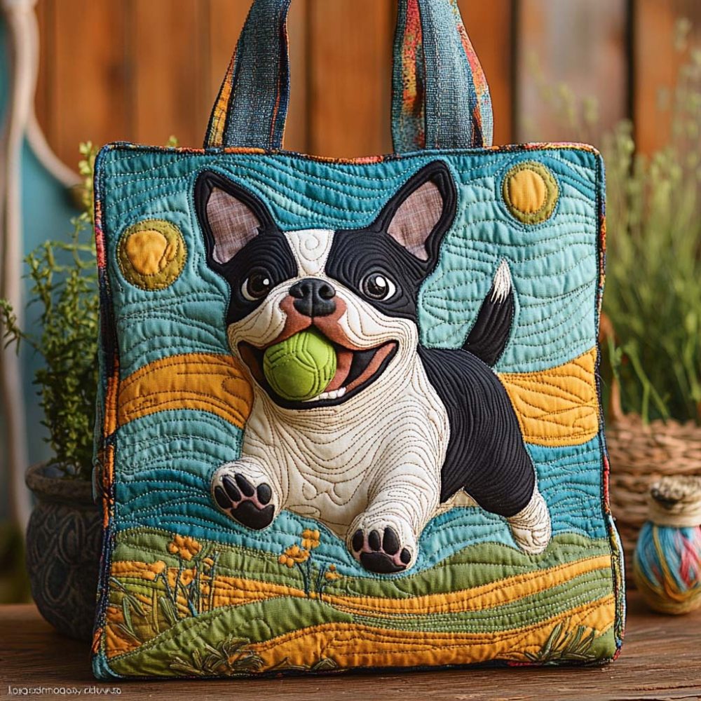 Ball Chase Quilted Tote Bag