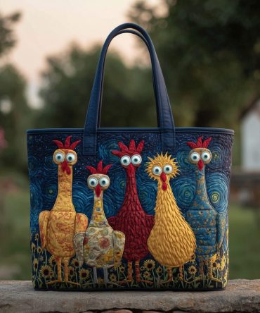 Barnyard Beauties Quilted Tote Bag