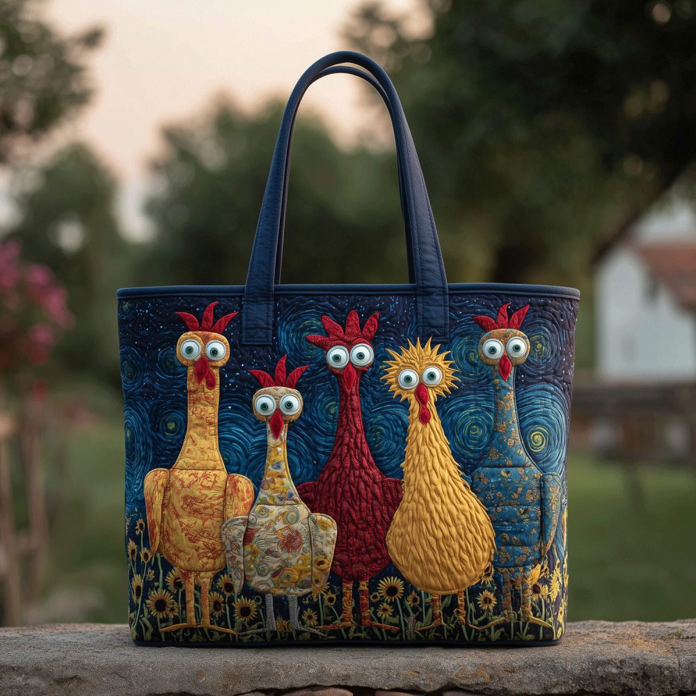 Barnyard Beauties Quilted Tote Bag