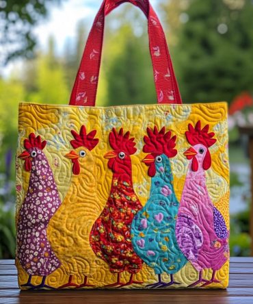 Barnyard Chic Quilted Tote Bag