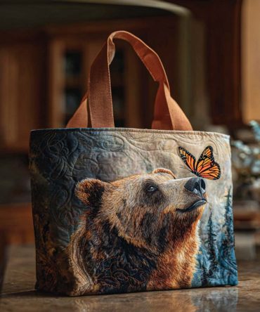 Bear Hugs Always Quilted Tote Bag